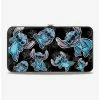 Best Sale 🌟 Disney Lilo and Stitch Sketched Stitch Hibiscus Hinged Wallet ✨ -lilo and stitch shop 12544662 hi