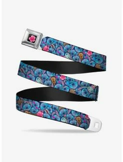 Promo ✨ Disney Lilo & Stitch Expressions Hibiscus Flower Ukulele Seatbelt Belt 🎉