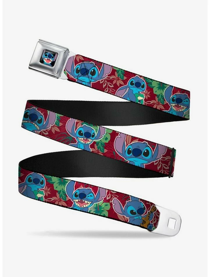 Budget ❤️ Disney Lilo & Stitch - Stitch 6 Expressions Tropical Seatbelt Belt ✨ 3 Budget ❤️ Disney Lilo & Stitch - Stitch 6 Expressions Tropical Seatbelt Belt ✨