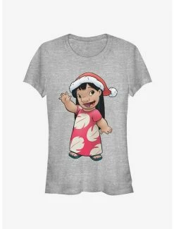 Deals 💯 Disney Lilo & Stitch 🎄 Christmas Lilo 👧 Girls T-Shirt 🎁