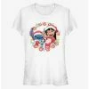 Brand new ❤️ Disney Lilo & Stitch 🔔 Christmas Hawaiian Floral Wreath 👧 Girls T-Shirt ⭐ -lilo and stitch shop 13315390 hi