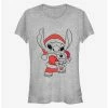 Outlet 🔔 Disney Lilo & Stitch 🎄 Christmas Santa Stitch Blaster 👧 Girls T-Shirt 🥰 -lilo and stitch shop 13315425 hi