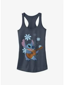 Top 10 🔔 Disney Lilo & Stitch Floral Stitch 👧 Girls Tank 😀