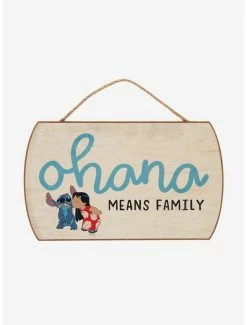 Cheap 🔥 Disney Lilo & Stitch Ohana Door Sign ⌛