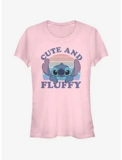 Outlet 👏 Disney Lilo & Stitch Cute And Fluffy 👧 Girls T-Shirt 🔥