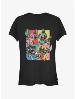 Cheapest 👍 Disney Lilo & Stitch Grunge Stitch 👧 Girls T-Shirt ✔️