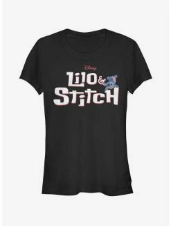 Deals 🛒 Disney Lilo & Stitch Stitch With Logo 👧 Girls T-Shirt 😀