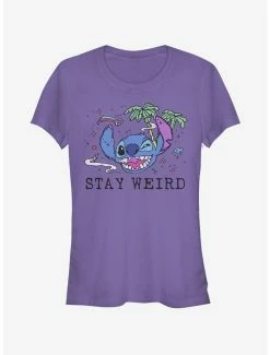 Cheap ⭐ Disney Lilo & Stitch Trippy Stitch 👧 Girls T-Shirt 🌟