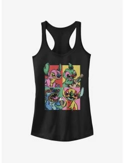 Outlet 👏 Disney Lilo & Stitch Grunge Stitch 👧 Girls Tank 🤩
