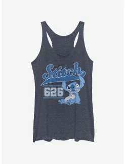 Promo 🧨 Disney Lilo & Stitch Stitch Collegiate 👧 Girls Tank 🧨