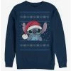 Cheap ❤️ Disney Lilo & Stitch Holiday Stitch Wearing Santa Hat Crew Sweatshirt ❤️ -lilo and stitch shop 14155492 hi