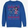 Discount 🌟 Disney Lilo & Stitch Holiday Lilo Hawaiian Pattern Crew Sweatshirt 👍 -lilo and stitch shop 14155514 hi
