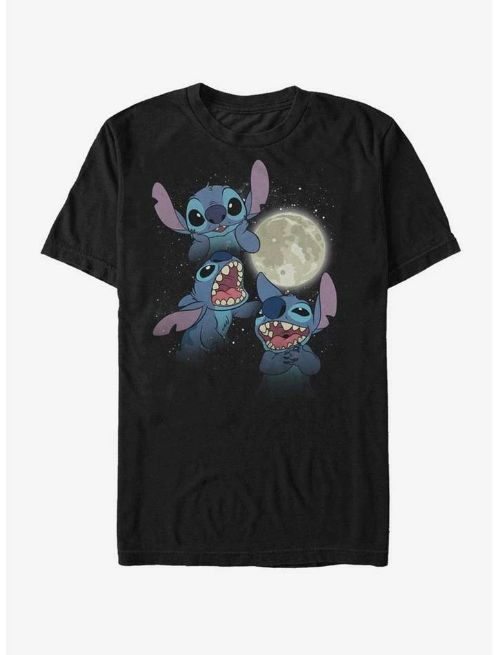 New 🛒 Disney Lilo & Stitch Three Stitch Moon T-Shirt 🤩 3 New 🛒 Disney Lilo & Stitch Three Stitch Moon T-Shirt 🤩