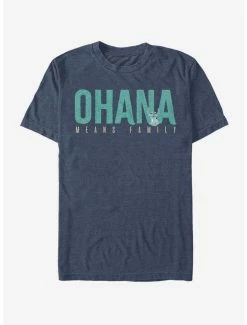 New 🎉 Disney Lilo & Stitch Ohana Bold T-Shirt 🔥