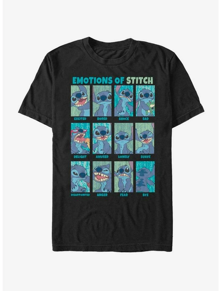 Best Pirce 🤩 Disney Lilo & Stitch Emotions Of Stitch T-Shirt ⌛ 4 Best Pirce 🤩 Disney Lilo & Stitch Emotions Of Stitch T-Shirt ⌛ - Image 2