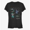 Hot Sale ⌛ Disney Lilo & Stitch Constelation Lilo Stitch 👧 Girls T-Shirt 🎉 -lilo and stitch shop 14432709 hi