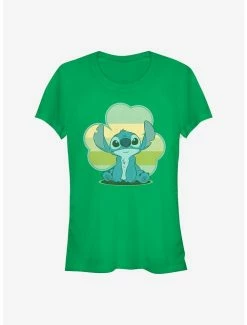 Best Sale 💯 Disney Lilo & Stitch Lucky Stitch 👧 Girls T-Shirt 🔥