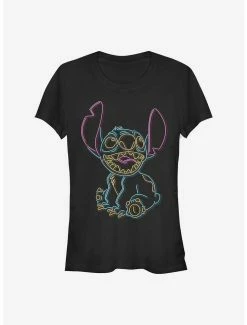 Best reviews of 🤩 Disney Lilo & Stitch Neon Stitch 👧 Girls T-Shirt 😀
