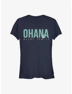 Hot Sale 🌟 Disney Lilo & Stitch Ohana Bold 👧 Girls T-Shirt 🌟