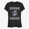 Wholesale ✨ Disney Lilo & Stitch ❄ Christmas Front 👧 Girls T-Shirt 👏 -lilo and stitch shop 14433000 hi