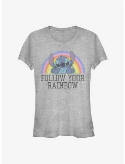 Brand new ⭐ Disney Lilo & Stitch Rainbow 👧 Girls T-Shirt 🤩