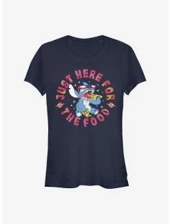 Best Sale 😉 Disney Lilo & Stitch Pizza 👧 Girls T-Shirt 🤩