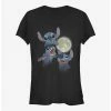 Cheapest 🔥 Disney Lilo & Stitch Three Stitch Moon 👧 Girls T-Shirt 🎁 -lilo and stitch shop 14433312 hi