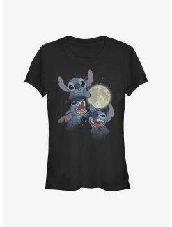 Cheapest 🔥 Disney Lilo & Stitch Three Stitch Moon 👧 Girls T-Shirt 🎁