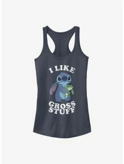 Coupon 🔥 Disney Lilo & Stitch I Like Gross Stuff Stitch 👧 Girls Tank 👏