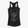 Coupon 😍 Disney Lilo & Stitch Neon Stitch 👧 Girls Tank 🔥 -lilo and stitch shop 14433589 hi