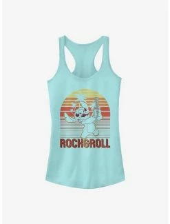 Discount 🤩 Disney Lilo & Stitch Rock And Roll Stitch 👧 Girls Tank 😍