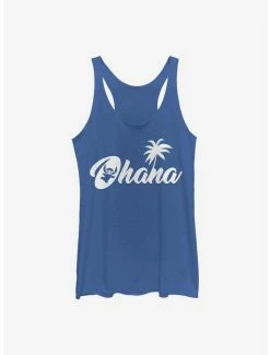 Budget 😍 Disney Lilo & Stitch Sillhouette Ohana 👧 Girls Tank 🎁