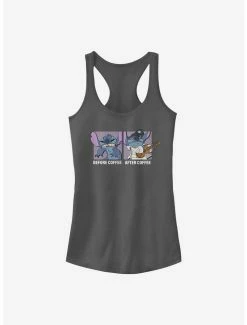 Promo ❤️ Disney Lilo & Stitch Coffee 👧 Girls Tank 🌟