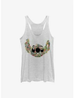 Discount 🌟 Disney Lilo & Stitch Floral 👧 Girls Tank 👏