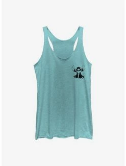 Flash Sale 🔔 Disney Lilo & Stitch Vintage Lined Stitch 👧 Girls Tank 😍