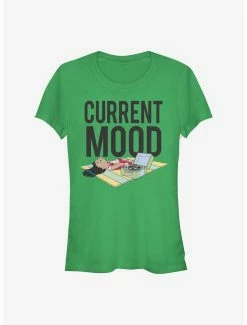 Coupon ⌛ Disney Lilo & Stitch Current Mood Lilo 👧 Girls T-Shirt ❤️ -lilo and stitch shop 14446492 hi