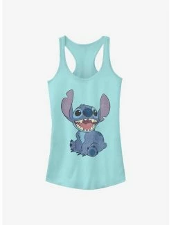 Brand new 💯 Disney Lilo & Stitch Basic Happy Stitch 👧 Girls Tank ✨
