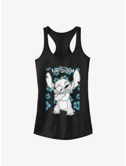 New ❤️ Disney Lilo & Stitch Angry 👧 Girls Tank 😀