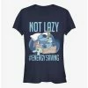 New ⭐ Disney Lilo & Stitch Lazy Energy 👧 Girls T-Shirt 👏 -lilo and stitch shop 14447825 hi