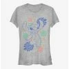 Budget ❤️ Disney Lilo & Stitch Retro Tropical Tonal Stitch 👧 Girls T-Shirt 🔥 -lilo and stitch shop 14447846 hi