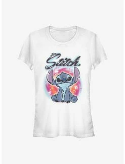 Brand new 😉 Disney Lilo & Stitch Airbrush 👧 Girls T-Shirt 👏