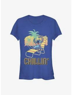 Outlet 😀 Disney Lilo & Stitch Chillin' 👧 Girls T-Shirt 😉