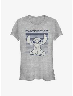 Buy ✨ Disney Lilo & Stitch Experiment 262 Monochromatic Navy 👧 Girls T-Shirt ✔️