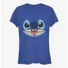 Promo 🌟 Disney Lilo & Stitch Face Large 👧 Girls T-Shirt ⭐ -lilo and stitch shop 14447981 hi