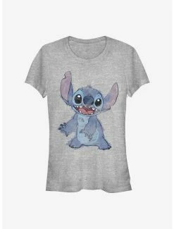 Best Pirce 🥰 Disney Lilo & Stitch Sketchy Stitch 👧 Girls T-Shirt 🔔