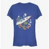 Coupon 🥰 Disney Lilo & Stitch Surfer Dude 👧 Girls T-Shirt 🔥 -lilo and stitch shop 14448030 hi