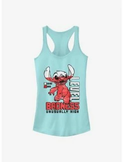 Discount 🔔 Disney Lilo & Stitch Badness Level 👧 Girls Tank 👍