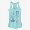 Best deal 😉 Disney Lilo & Stitch Retro Tropical Tonal Stitch 👧 Girls Tank 🧨