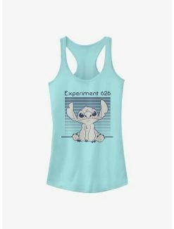 New 👍 Disney Lilo & Stitch Experiment 262 Monochromatic Navy 👧 Girls Tank 🎁