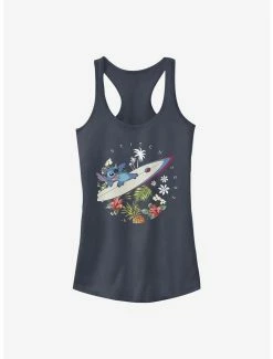 Best Sale 😍 Disney Lilo & Stitch Surfer Dude 👧 Girls Tank 👍